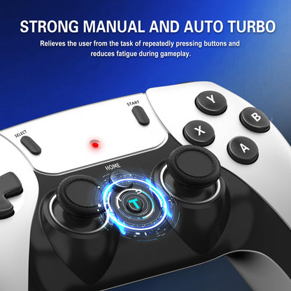 BADGOAL 2025 New Retro Game Console, Nostalgia Gaming Stick, Classic Video Games with 4K HDMI, 20,000+ Games and 23 Emulators, Upgraded Dual 2.4G Wireless Controllers 64GB