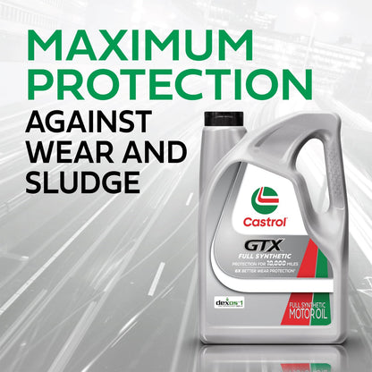 Castrol GTX Full Synthetic 5W-30 Motor Oil, 5 Quarts