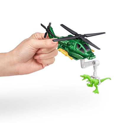 Robo Alive Dino Escape, Robotic Light Up, Vehicles with Firing Weapons, Storable, Giftable, Ages 3+ by ZURU