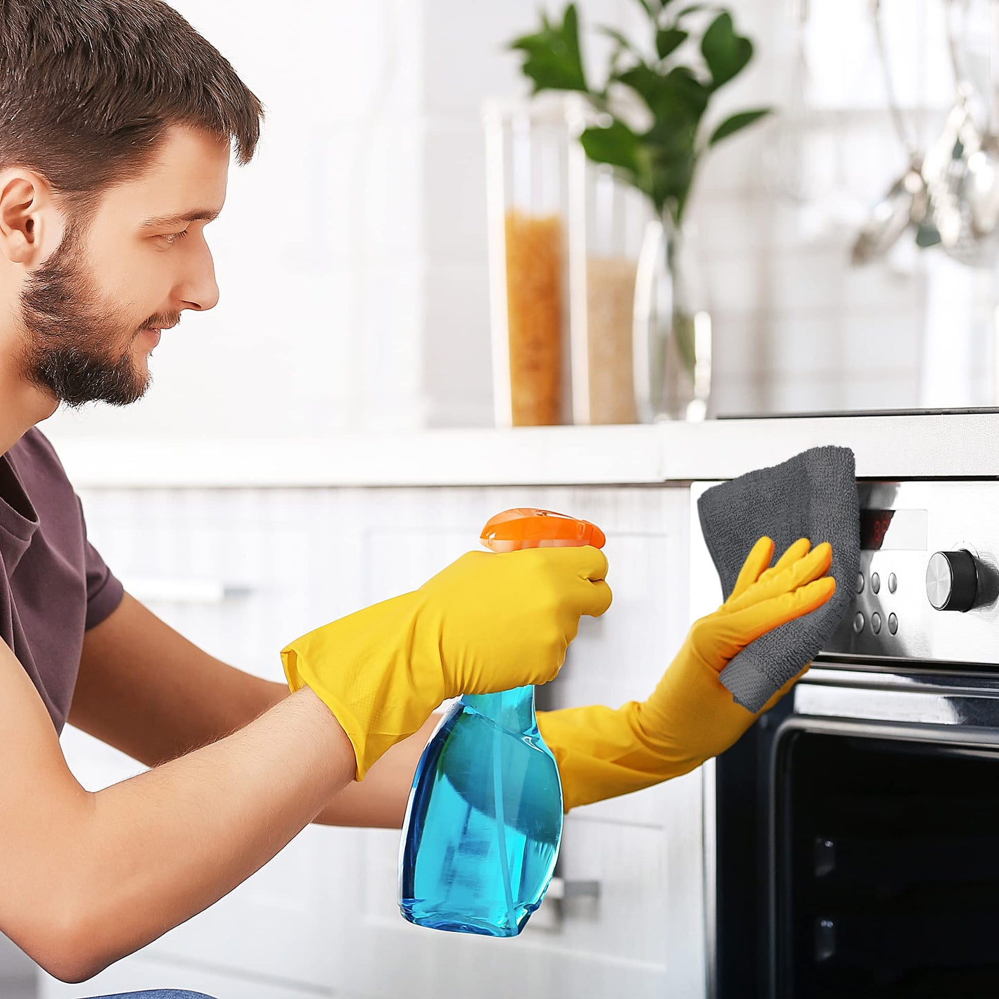 Utopia Towels 12 Pack Premium Wash Cloths Set, 12 by 12 Inches, 100% Cotton Ring Spun, Highly Absorbent and Soft Feel Essential Washcloths for Bathroom, Spa, Gym, and Face, Grey