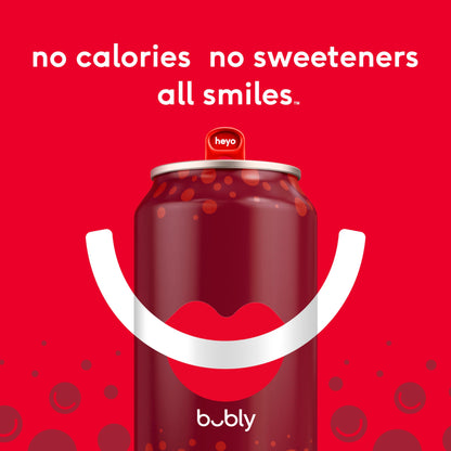 bubly Sparkling Water, 6 Flavor Variety Pack (Blackberry, Lime, Cherry, Grapefruit, Strawberry, Mango), Zero Sugar & Zero Calories, Seltzer Water, 12 Fl Oz Cans (Pack of 18)