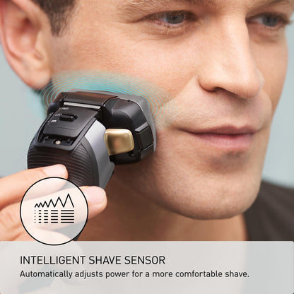 Panasonic ARC5 Electric Razor for Men with Pop-up Trimmer, Wet Dry 5-Blade Electric Shaver with Intelligent Shave Sensor and 16D Flexible Pivoting Head - ES-ALV6HS (Silver)