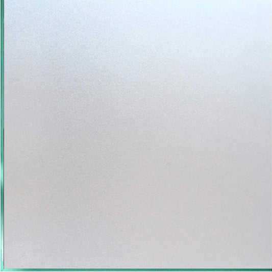 Coavas Window Privacy Film Frosted Glass Static Clings, Decorative Bathroom Door Privacy Film Day and Night, Heat UV Blocking Anti-Glare Frosting Stickers Renter Non-Adhesive, 23.6 x 78.7 Inch, Pure