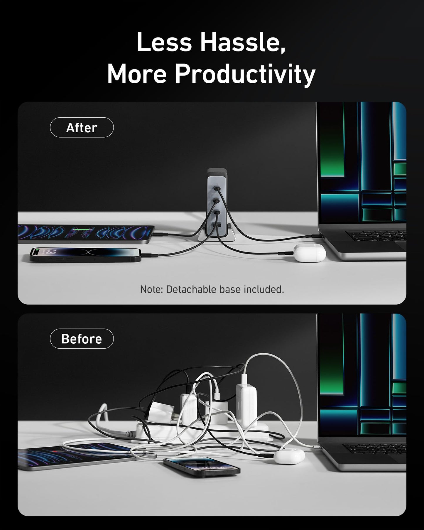 Anker Prime USB C Charger, 240W 4-Port Fast Compact GaN Charger for MacBook Pro/Air, iPhone 16/15/Pro, iPad Pro, Galaxy S23/S22 and More