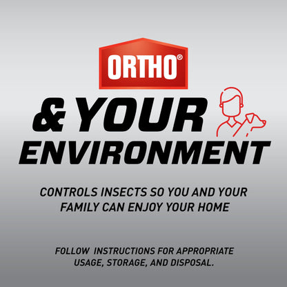 Ortho Home Defense Max Indoor Insect Barrier with Extended Reach Comfort Wand, Kills Ants, Roaches, Spiders, Fleas and Ticks, 1 gal.