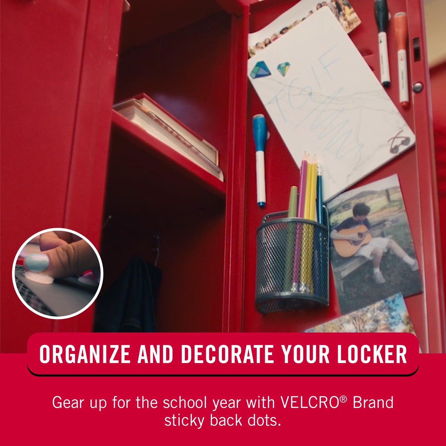 VELCRO Brand Dots with Adhesive | 250pk, White | Small 1/2 Inch Circles | Sticky Back Round Dots for Secure Mounting in Office, School or Home (VEL-30867-AMS)