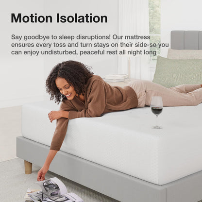 Novilla Queen Mattress, 10 Inch Queen Size Memory Foam Mattress in a Box, Gel Memory Foam Mattress for Comfort Sleep &Cooling Night Sleep, CertiPUR-US Certified