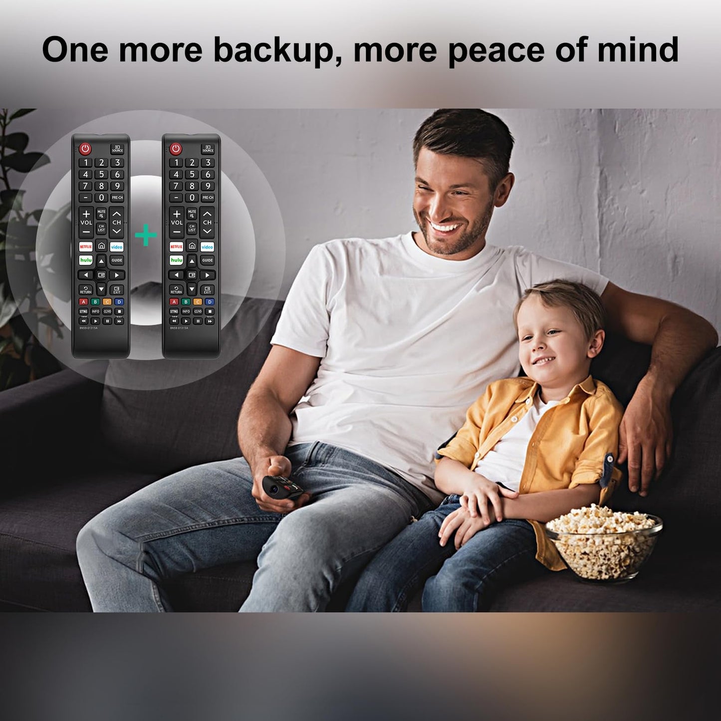 【Pack of 2】 New Universal Remote for All Samsung TV Remote, Replacement Compatible for All Samsung Smart TV, LED, LCD, HDTV, 3D, Series TV