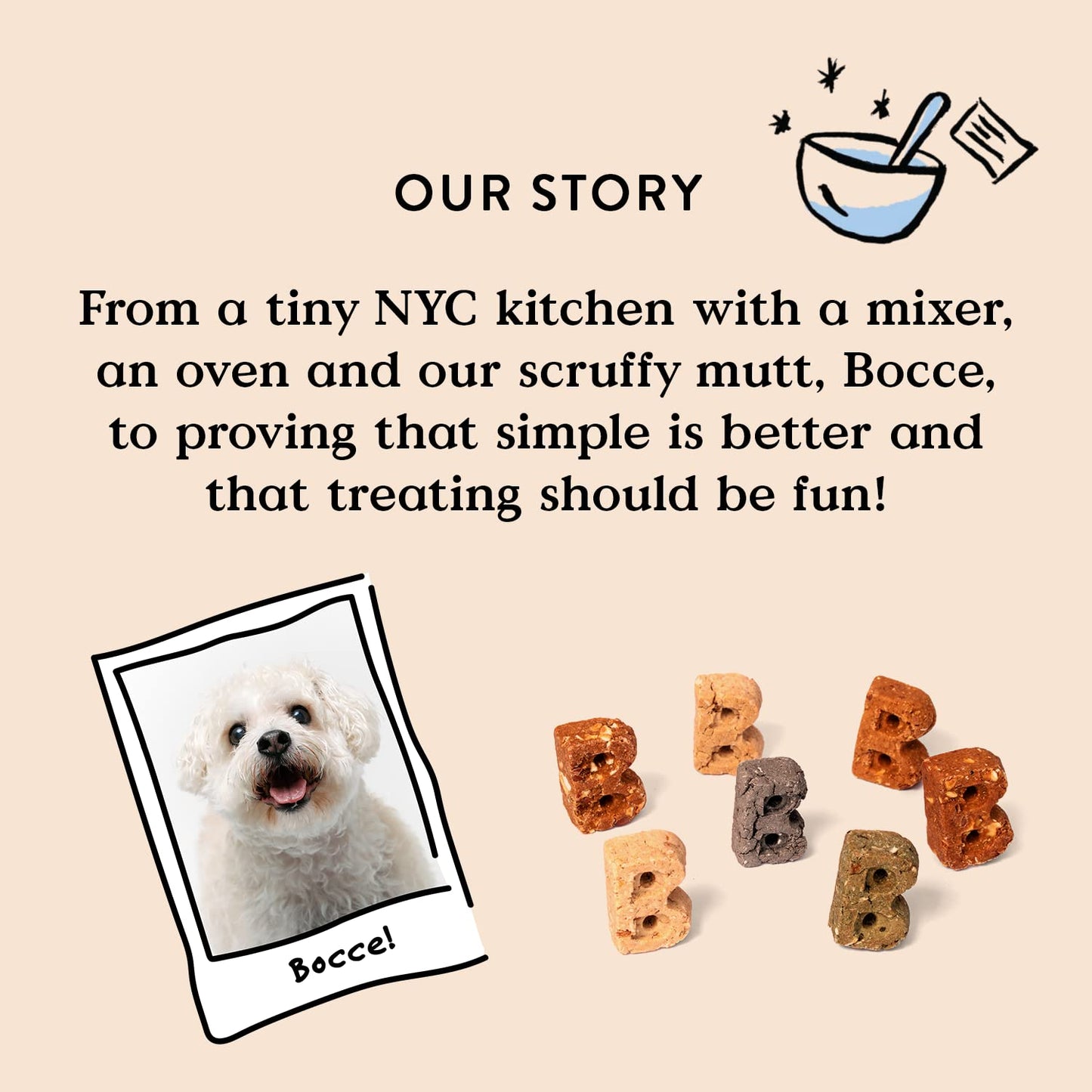 Bocce's Bakery Sauvignon Bark Treats for Dogs, Wheat-Free Everyday Dog Treats, Made with Real Ingredients, Baked in The USA, All-Natural Soft & Chewy Cookies, Apple, Strawberry, & Ginger, 6 oz