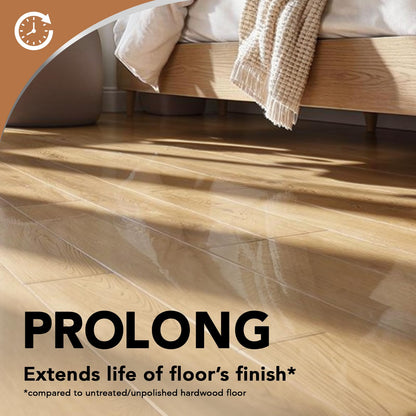 Weiman Hardwood Floor Cleaner and Polish Restorer Combo - 2 Pack - High-Traffic Hardwood Floor, Natural Shine, Removes Scratches, Leaves Protective Layer