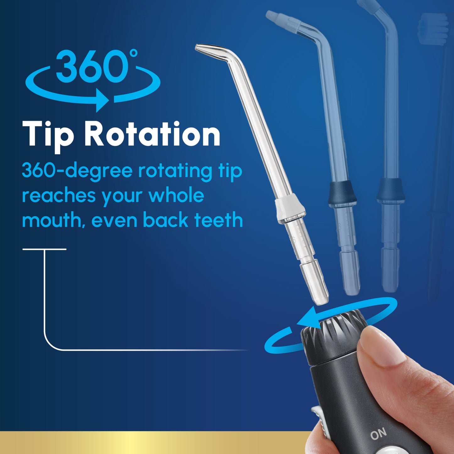 Waterpik Aquarius Water Flosser Professional For Teeth, Gums, Braces, Dental Care, Electric Power With 10 Settings, 7 Tips For Multiple Users And Needs, ADA Accepted, Black WP-662, Packaging May Vary