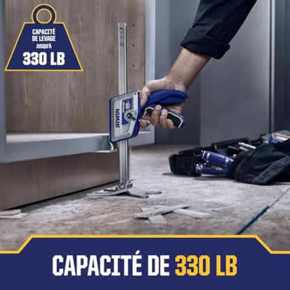 IRWIN Quick-Lift Construction Jack, Hand Lifting Jack Tool, Multifunctional, Lift up to 10" and Lift Capacity 330 lbs (IRHT83100)