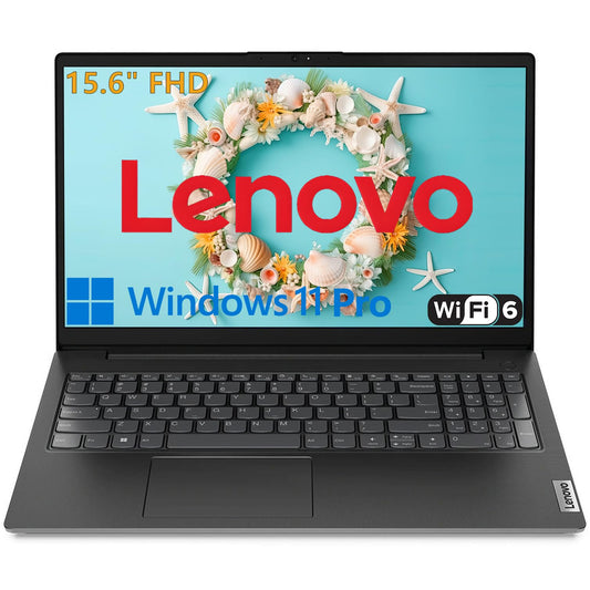 Lenovo 15.6" Laptop Computer for Home Business Student, Intel Dual-Core Processor, 32GB DDR4 RAM, 1TB PCIe SSD, FHD Display, WiFi 6, Bluetooth 5.2, HDMI, Numeric Keypad, Black, Windows 11 Pro, Tichang