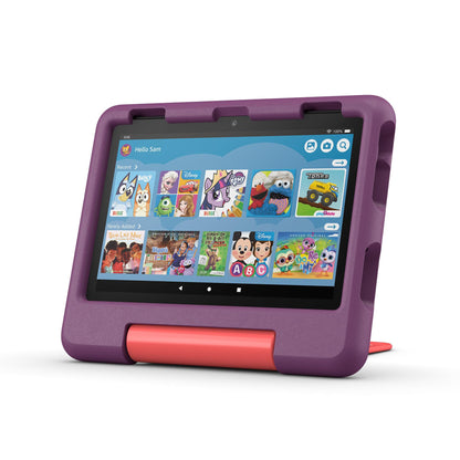 Amazon Fire HD 8 Kids tablet, (32GB, Grape, 2024 release) with Stylus Bundle