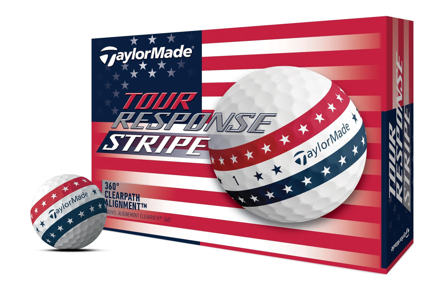 TaylorMade Golf Tour Response Stripe USA One Dozen