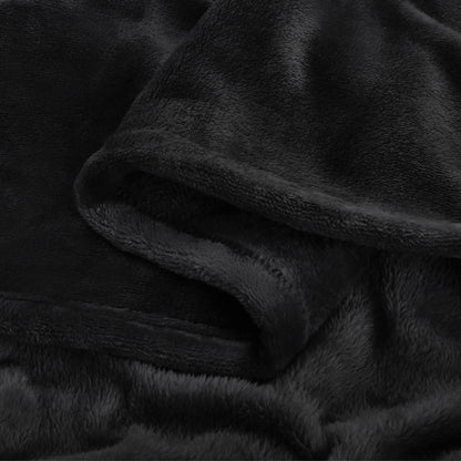 BEDELITE Fleece Blanket Black Throw Blankets for Couch & Bed, Luxury Plush Cozy Fuzzy Blanket 50x60 inches, Super Soft Warm Lightweight Throw Blanket for Travel Camping
