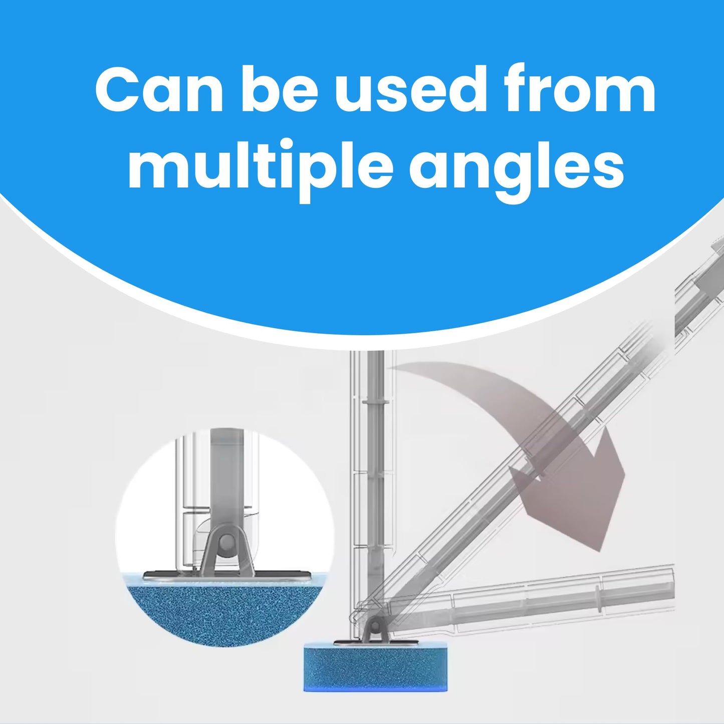 WizardFlush Toilet Brush - Disposable Toilet Bowl-Cleaner for Bathroom - Scrub Brush for Toilet - Space Saving for Storage - Deep Cleaning Wand - Easy to Assemble