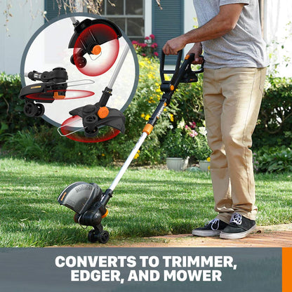 WORX 20V GT Revolution 12" Cordless String Trimmer & Turbine Leaf Blower Power Share Combo Kit - WG930.2 (Batteries & Charger Included)