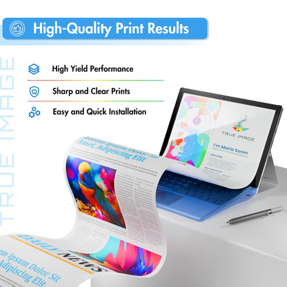 TRUE IMAGE Compatible 410A Toner Cartridge Replacement for HP 410A 410X 410 CF410A CF411A CF412A CF413A Color Laserjet Pro MFP M477fnw M477fdw M477fdn M452dn M452nw M477 Printer (4-Pack)