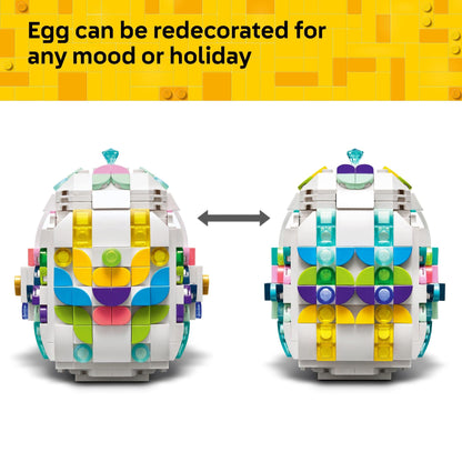 LEGO Decorative Easter Egg Building Toy for Girls & Boys - Springtime Craft Activity for Kids, Ages 8+ - Basket Stuffer or Gift Idea for Easter - 40816