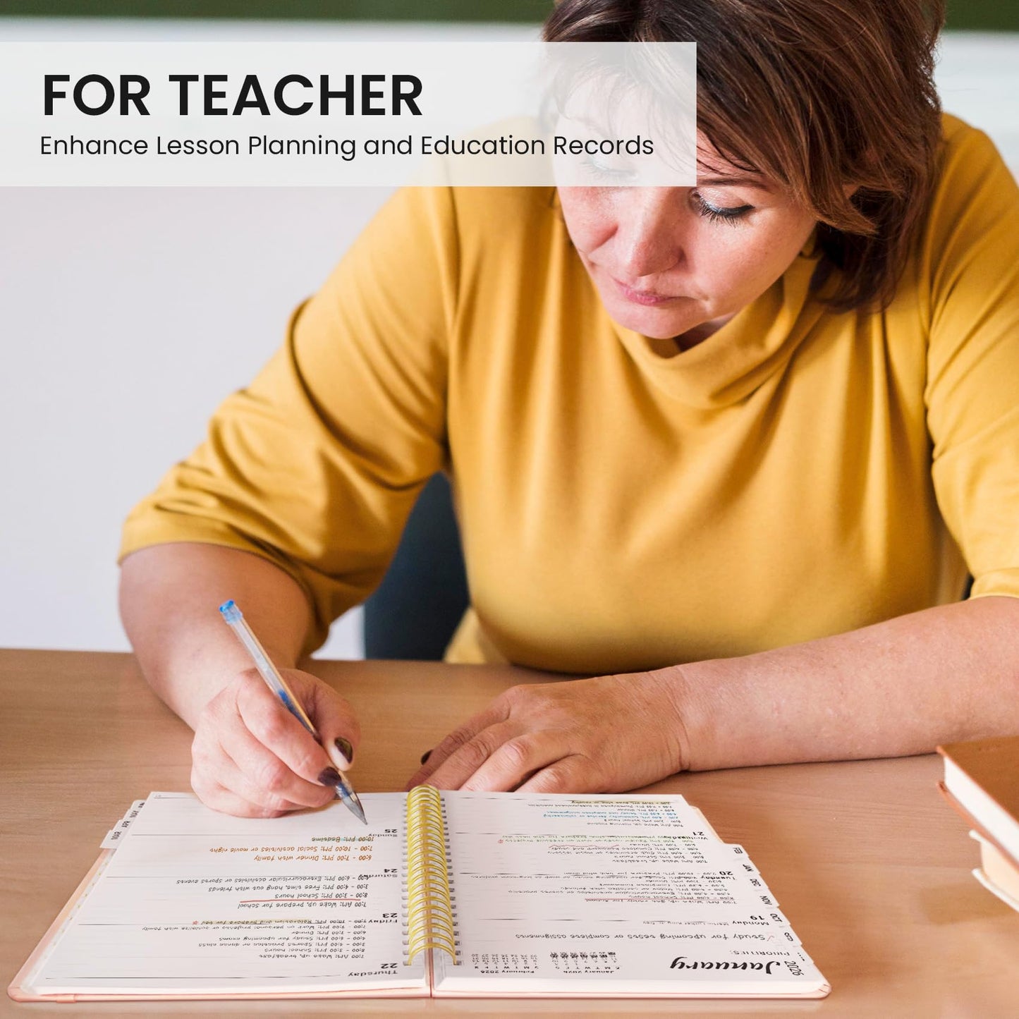 Academic Planner 2025-2026 For Women & Men, Monthly and Weekly Calendar Planner, Jul 2025 - Jun 2026, A5 (6.3" x 8.5"), Teacher Student Planning Book with Tabs, Ideal for Office School Supplies - Pink