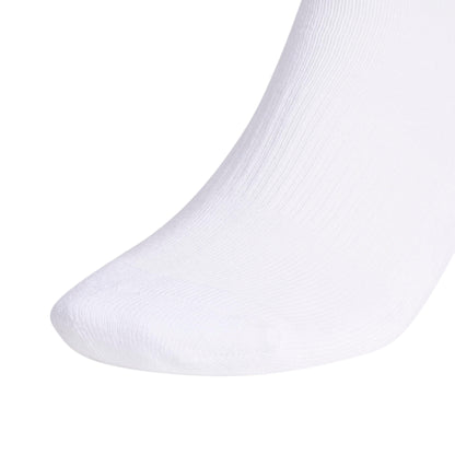 adidas Men's Athletic 6-Pack, Cushioned Crew Socks with Arch Compression for a Secure Fit, White/Black, Large