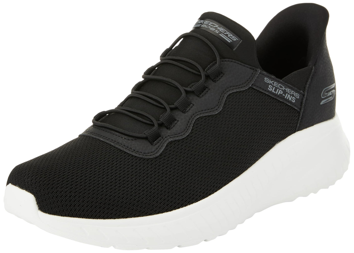 Skechers Men's Hands Free Slip-ins Skechers Bobs Squad Chaos - Daily Hype, Black, 12