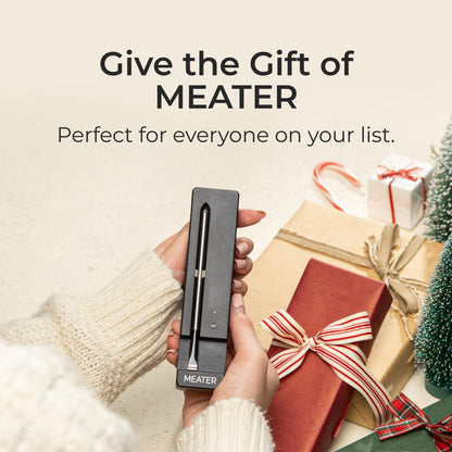 MEATER SE: Smart Bluetooth Meat Thermometer | Long Wireless Range | for Oven, Grill, Kitchen, BBQ, Smoker, Air Fryer | Step-by-Step Recipes in App | Dual Sensors | Black Charger [2024 Release]