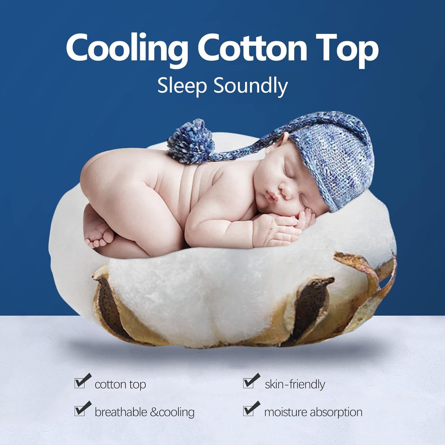 COONP King Mattress Topper, Extra Thick Pillowtop, Cooling Plush Mattress Pad Cover Cotton Top Bed Topper Protector with 8-21 Inch Deep Pocket