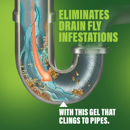 FRUIT FLY GOODBYE Gel Drain Treatment | Drain Fly Killer | Fruit Fly Killer | Drain Flies Treatment | Fruit Flies Treatment | Drain Fly & Fruit Fly Eliminator (1 Gallon)