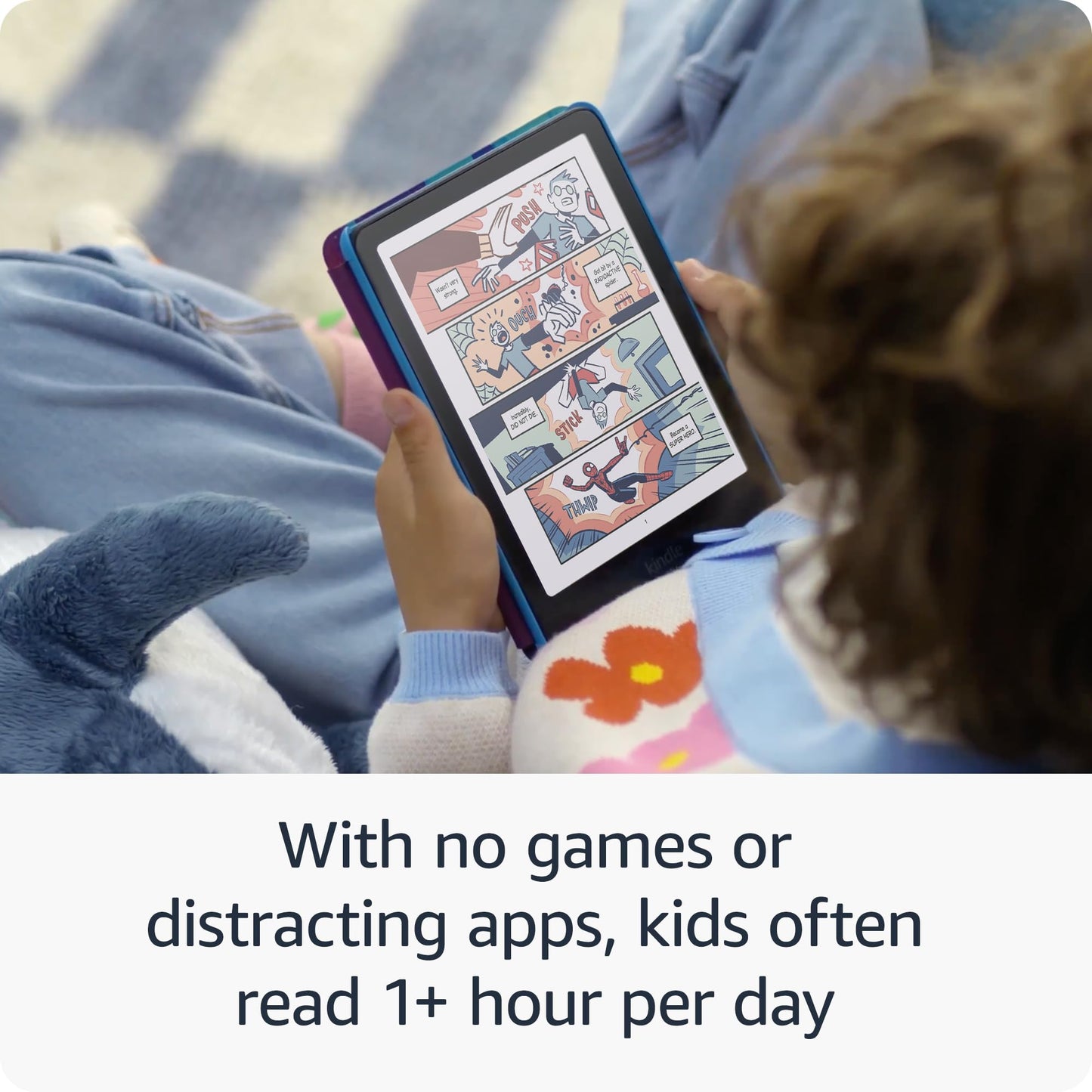 Amazon Kindle Colorsoft Kids 16GB (newest model) – First Kindle for kids in color, with cover - Fantasy River