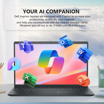 Dell Inspiron 15.6" Touchscreen Laptop - Business & Student Laptop Computer, with 2024 Office Lifetime & Win 11 Pro, Ryzen 7 7730U, External DVD Drive, WVA LED-Backlit FHD Display, 64GB RAM, 2TB SSD
