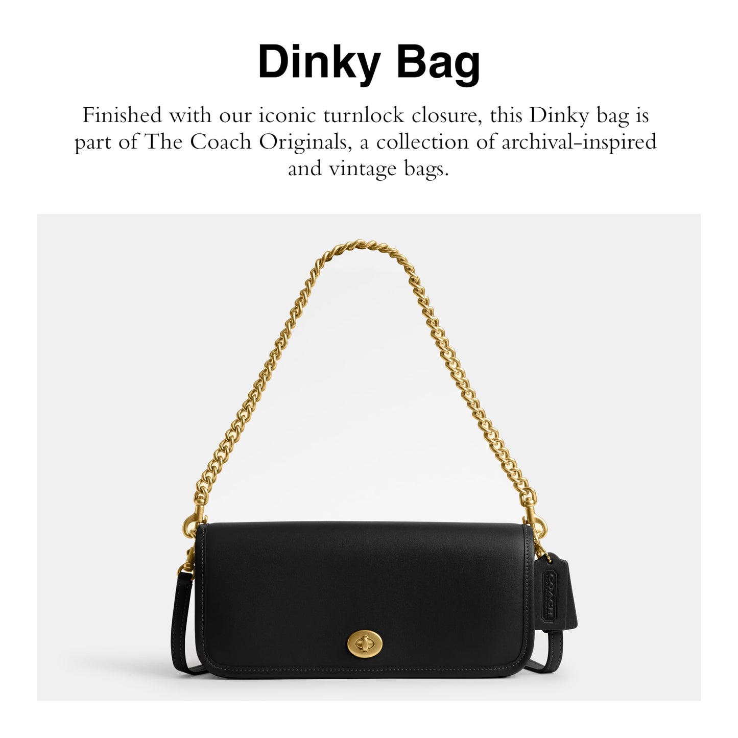 COACH Dinky Bag, B4/Black