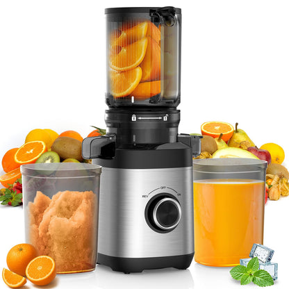 Cold Press Juicer Machines, Juicer Machines for Whole Fruits and Vegetables, Masticating Juicers, High Juice Yield, BPA Free