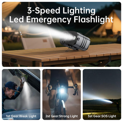 Portable Waist Fan, Belt Fans Rechargeable, 10 Speed Cooling Personal Clip Fan 10000mAh Battery Necklace Shirt Fans 13500 RPM, 40H Work Time, SOS Light for Outdoor Camping Gardening