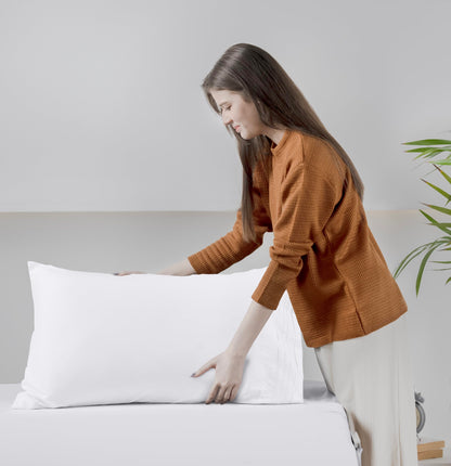 Utopia Bedding Queen Sheet Set, Soft Microfiber 4 Piece Hotel Luxury Bed Sheets for Women, Men, Kids & Teens with Side Storage Deep Pocket Fitted Sheet - Embroidered Pillow Cases - Flat Sheet (White)