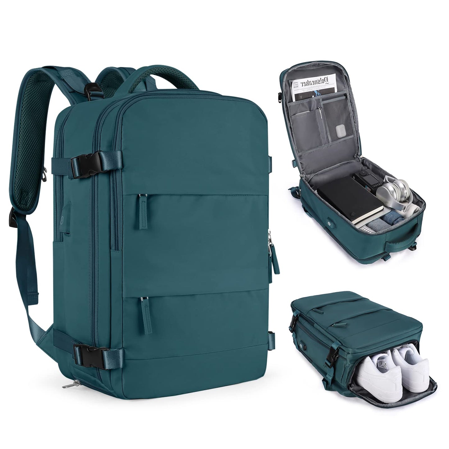 coofay Travel Backpack For Women Men Airline Approved Carry On Backpack Flight Approved Waterproof Sports Luggage Backpack Casual Daypack Small Hiking Backpack