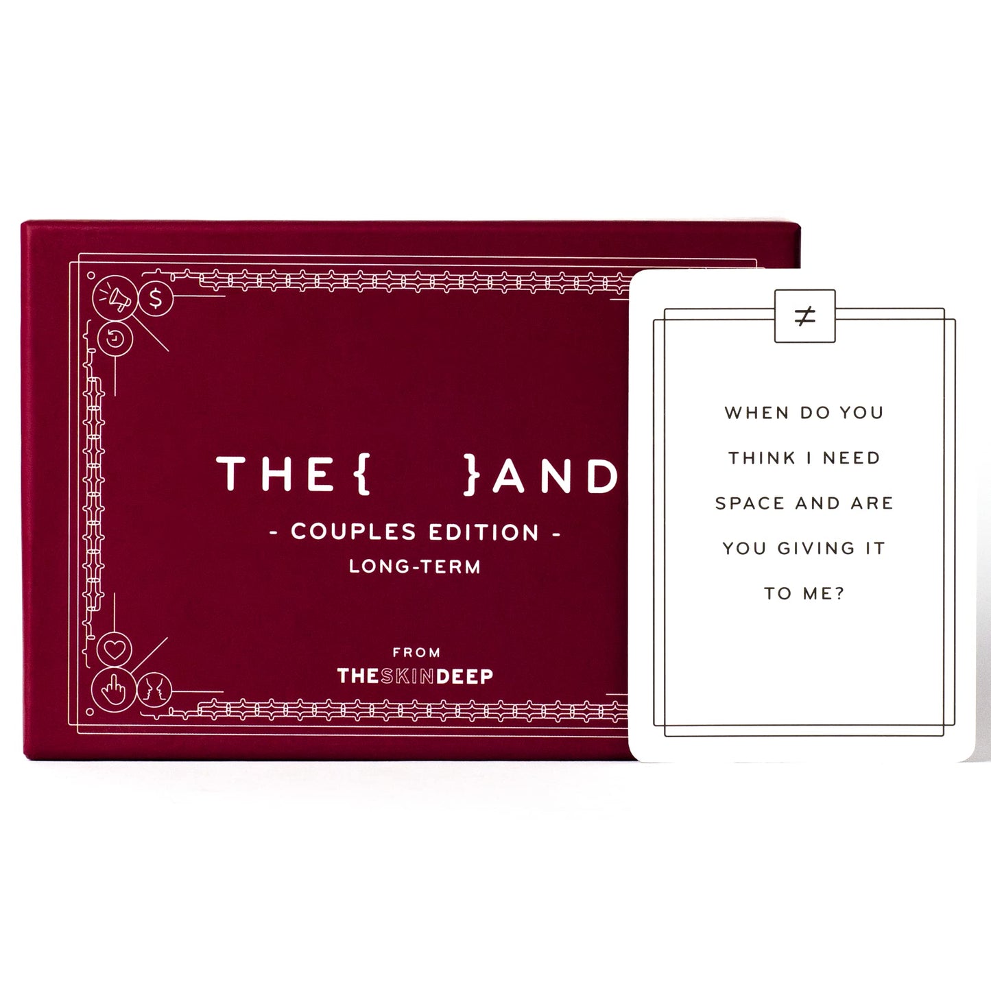 {THE AND} Long Term Couples Edition - 199 Meaningful Conversation Cards for Couples - Questions to Reconnect & Deepen Relationships - Couples Card Game to Reflect & Rediscover Love by The Skin Deep