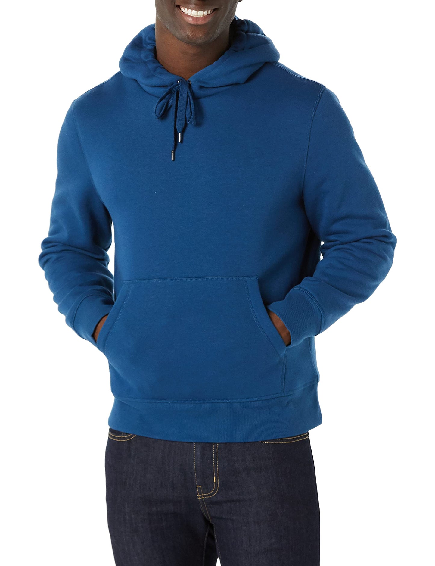 Amazon Essentials Men's Sherpa-Lined Pullover Hoodie, Teal Blue, X-Large