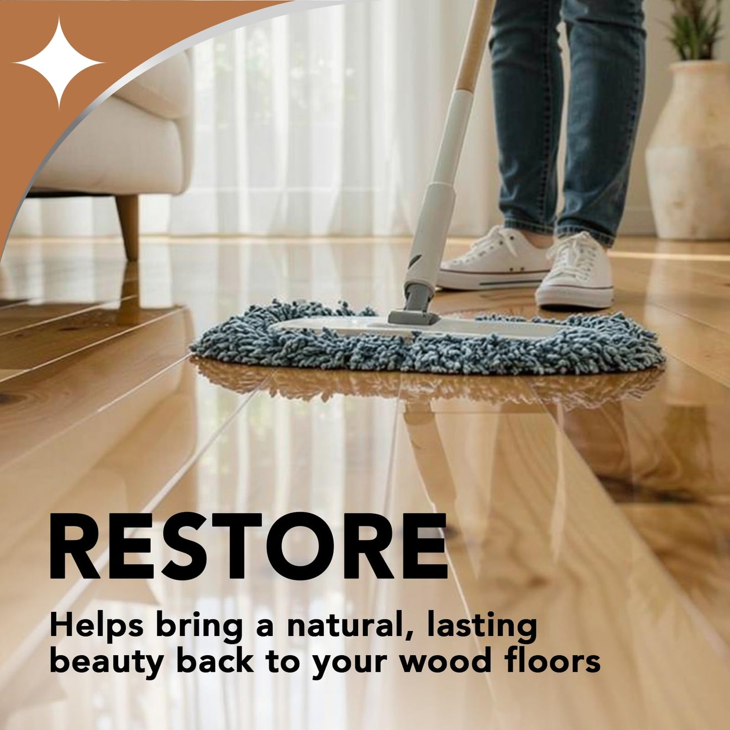 Weiman Hardwood Floor Cleaner and Polish Restorer Combo - 2 Pack - High-Traffic Hardwood Floor, Natural Shine, Removes Scratches, Leaves Protective Layer