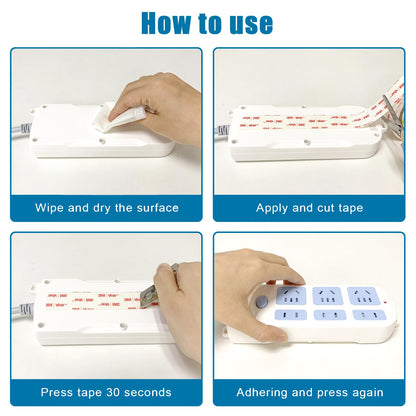 Double Sided Tape 1in X 9.85ft，Heavy Duty Removable Mounting Tape, Picture Hanging Adhesive Strips