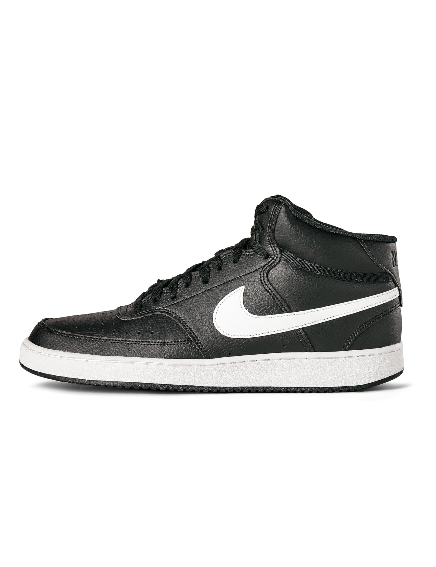 Nike Men's Court Vision Mid Next Nature Shoes, Black/White-Black, 10.5