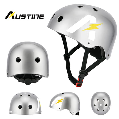 USTINE Skateboard Helmet, Bike Helmet, Adjustable and Multi-Sport for Boys Girls Toddler Youth Adults Multi-Sports Scooter Roller Skate Inline Skating Cycling Rollerblading