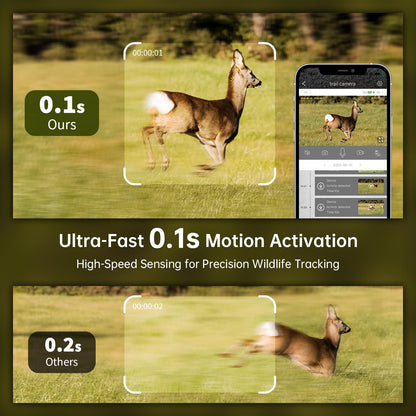 SEHMUA 3rd Cellular Trail Cameras with 48MP Photo 2K Live Streaming, 4G LTE Unlimited Data Plan Built-in SIM Card, 4W Solar Powered Game/Deer Cam No Glow Flash with Motion Activated