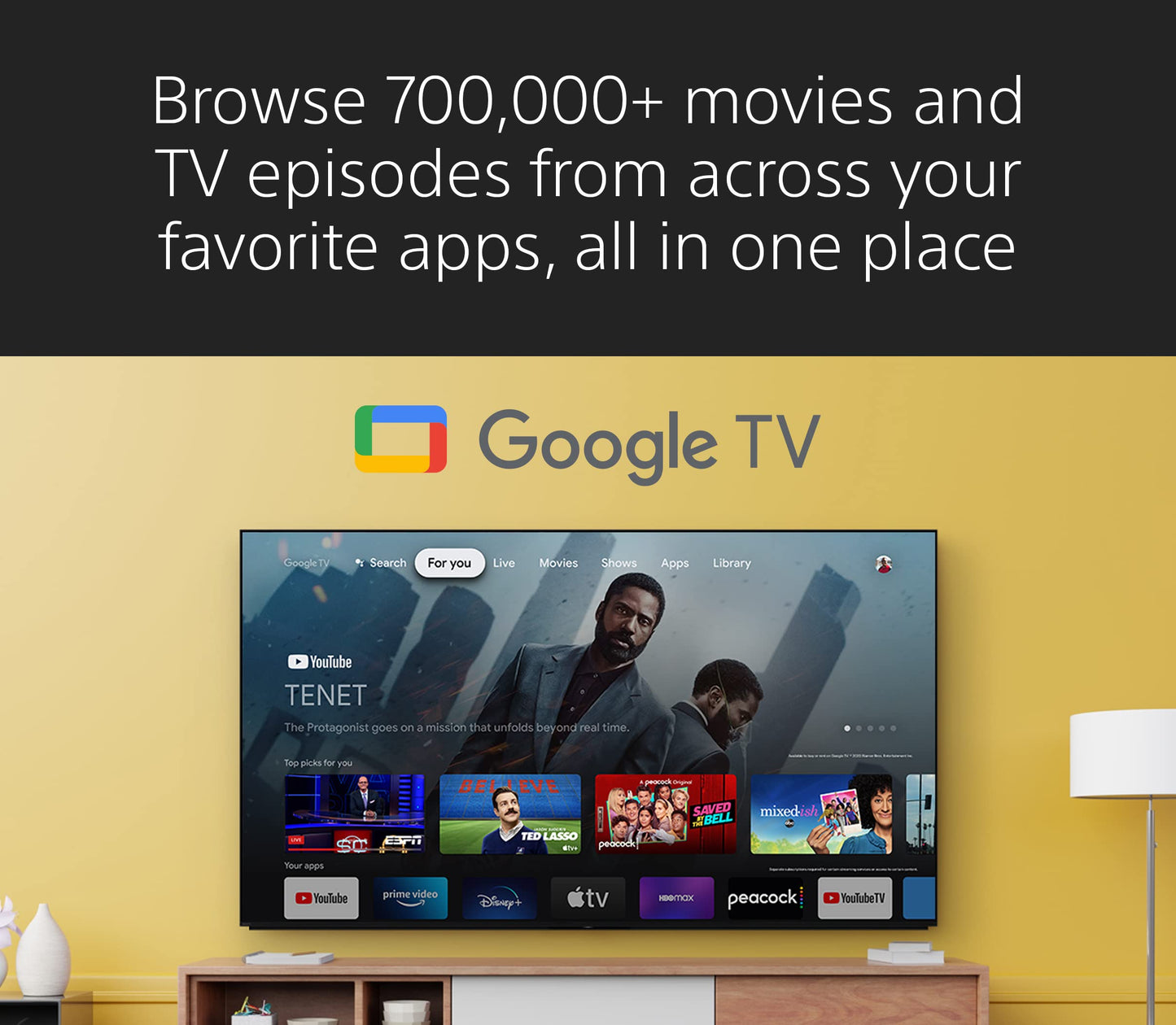 Sony 65 Inch 4K Ultra HD TV A95K Series: BRAVIA XR QD-OLED Smart Google TV with Dolby Vision HDR, Exclusive Features for Playstation 5 Black (2022)