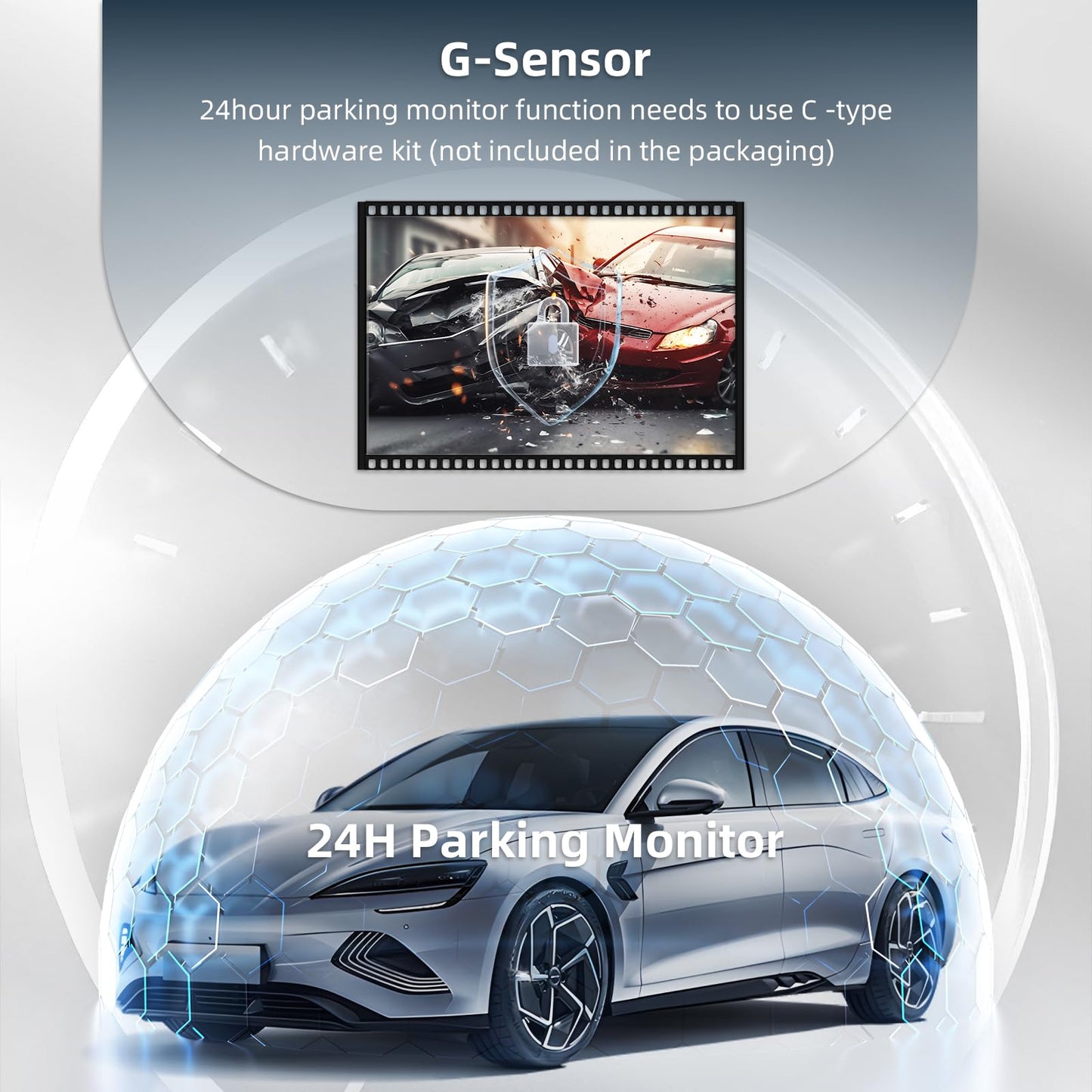 3 Channel Dash Cam Front and Rear Inside,2560x1440P Front Dash Cam,Free 64G SD Card,3.18" IPS Large Screen Dash Camera for Cars,IR Night Vision, Interior Car Camera 24/7 Driving Recording(Black