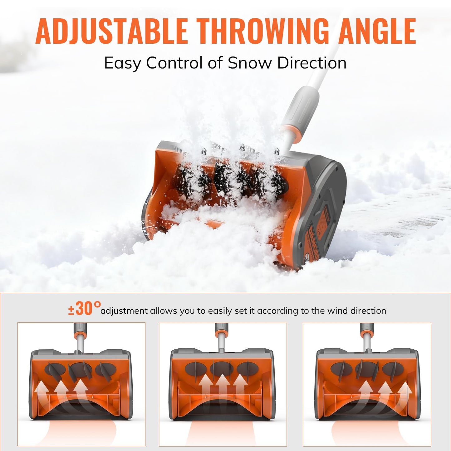 Keenstone 12" Cordless Electric Snow Shovel, Handles 8" Deep Snow, 21V 4.0Ah Battery & Charger, Brushless Motor, Clears 300 lbs/Min, 10 ft Throw, 8 lb Lightweight Snow Blower for Seniors & Homeowners