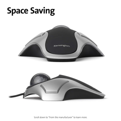 Kensington Orbit Trackball Mouse (K64327F), Silver/Black