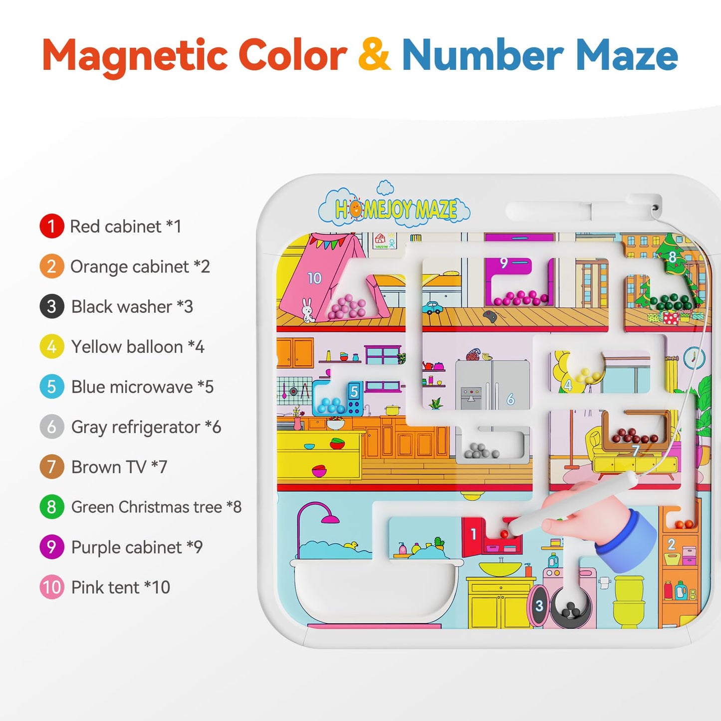 Montessori Toys for 1-2 Year Old Girl Boy Gifts, 15-in-1 Musical Busy Board, Birthday Gift for 1 Year Old Boy Girl, Educational Toddler Toy Age 1-2
