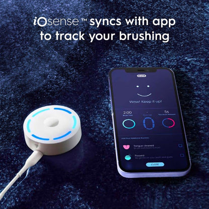 Oral-B iO Series 10 Rechargeable Electric Toothbrush with Visible Pressure Sensor to Protect Gums, 2 Min Timer, 7 Cleaning Settings, 4 Replacement Toothbrush Heads, and Charging Travel Case, White